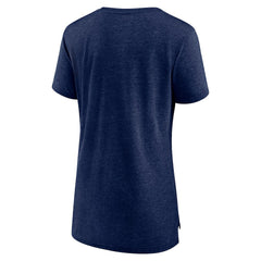 Heather Navy Indiana Pacers Women's Heritage Tri-Blend T-Shirt | NBA