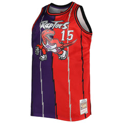 Purple/Red Vince Carter Toronto Raptors Big & Tall Hardwood Classics 1998/99 Split Swingman Jersey | NBA