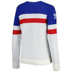 Royal/Cream Philadelphia 76ers Lusso Women's Dominique Pullover Sweater | NBA