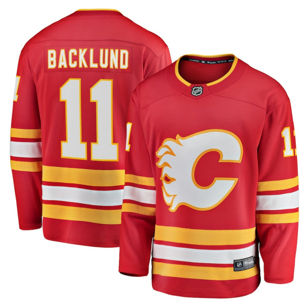 Mikael Backlund Calgary Flames Fanatics Home Breakaway Player Jersey - NHL Jerseys