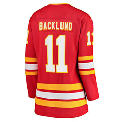 Mikael Backlund Calgary Flames Fanatics Women's Home Team Breakaway Player Jersey - NHL Jerseys