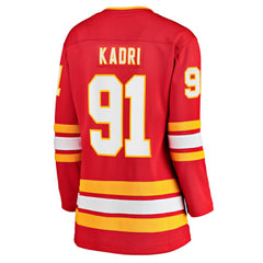 Nazem Kadri Calgary Flames Fanatics Women's Home Breakaway Player Jersey - NHL Jerseys