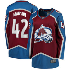 Josh Manson Colorado Avalanche Fanatics Women's Home Breakaway Player Jersey - NHL Jerseys