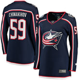 Yegor Chinakhov Columbus Blue Jackets Fanatics Women's Home Breakaway Player Jersey - NHL Jerseys