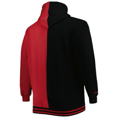 Black/Red Miami Heat Hardwood Classics Big & Tall Hardwood Classics Split Pullover Hoodie | NBA