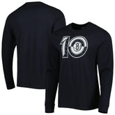 Black Brooklyn Nets '47 10th Anniversary Super Rival Long Sleeve T-Shirt | NBA