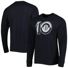Black Brooklyn Nets '47 10th Anniversary Super Rival Long Sleeve T-Shirt | NBA