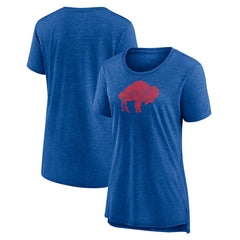Buffalo Bills Women's Throwback Team Logo Tri-Blend T-Shirt | NFL On sale
