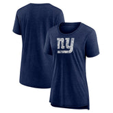 New York Giants Women's Throwback Team Logo Tri-Blend T-Shirt | NFL US