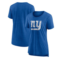 New York Giants Women's Throwback Team Logo Tri-Blend T-Shirt | NFL Near me