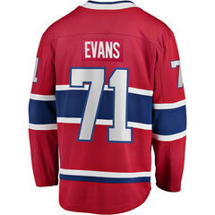 Jake Evans Montreal Canadiens Fanatics Home Breakaway Player Jersey - NHL Jerseys