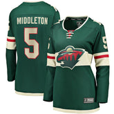 Jake Middleton Minnesota Wild Fanatics Women's Home Breakaway Player Jersey - NHL Jerseys