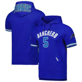 Royal Paolo Banchero Orlando Magic Pro Standard Name & Number Short Sleeve Pullover Hoodie | NBA