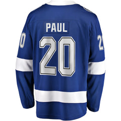 Nicholas Paul Tampa Bay Lightning Fanatics Home Breakaway Player Jersey - NHL Jerseys