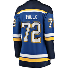 Justin Faulk St. Louis Blues Fanatics Women's Home Breakaway Player Jersey - NHL Jerseys