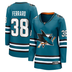 Mario Ferraro San Jose Sharks Fanatics Women's Home Breakaway Player Jersey - NHL Jerseys