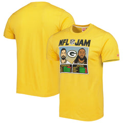Green Bay Packers Aaron Rodgers & Aaron Jones Homage Unisex NFL Jam Tri-Blend T-Shirt | NFL Sale