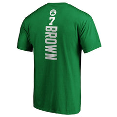 Kelly Green Jaylen Brown Boston Celtics Playmaker Name & Number Logo T-Shirt | NBA