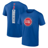 Blue Cade Cunningham Detroit Pistons Playmaker Name & Number T-Shirt sale | NBA