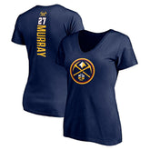 Navy Jamal Murray Denver Nuggets Women's Playmaker Name & Number V-Neck T-Shirt sale | NBA