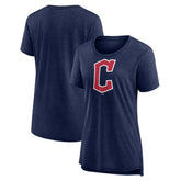 Cleveland Guardians Women's Official Wordmark Tri-Blend T-Shirt - MLB T-shirts