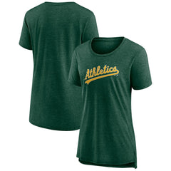 Athletics Women's Official Wordmark Tri-Blend T-Shirt - MLB T-shirts