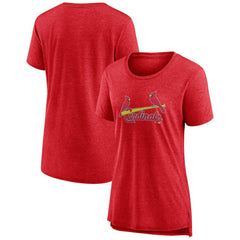 St. Louis Cardinals Women's Official Wordmark Tri-Blend T-Shirt - MLB T-shirts