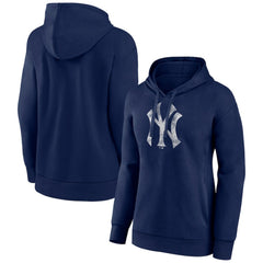 New York Yankees Women's Distressed Team Pullover Hoodie - MLB Hoodies