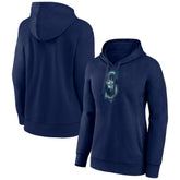 Seattle Mariners Women's Distressed Team Pullover Hoodie - MLB Hoodies
