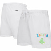 Boston Red Sox Pro Standard Women's Washed Neon Shorts - MLB Shorts
