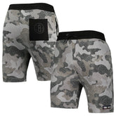 Black Brooklyn Nets NBA x Hugo Boss Slam Camo Shorts | NBA