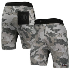 Black Brooklyn Nets NBA x Hugo Boss Slam Camo Shorts | NBA