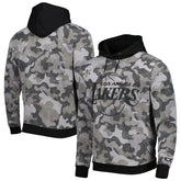 Black Los Angeles Lakers Hugo Boss x NBA Camo Pullover Hoodie | NBA