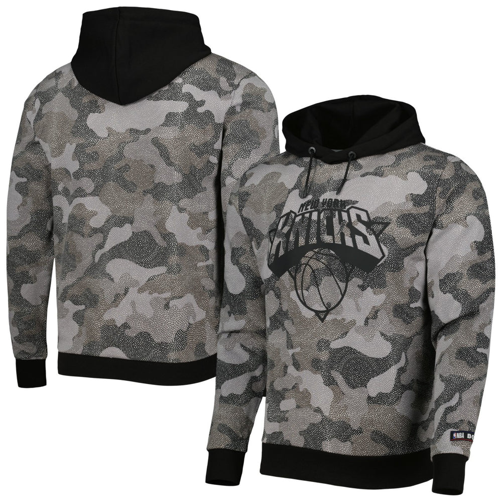 Black New York Knicks Hugo Boss Camo Pullover Hoodie | NBA