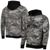 Black New York Knicks Hugo Boss Camo Pullover Hoodie | NBA