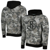 Black Brooklyn Nets Hugo Boss Camo Pullover Hoodie | NBA