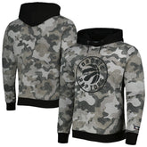 Black Toronto Raptors Hugo Boss Camo Pullover Hoodie | NBA