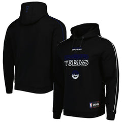 Black Philadelphia 76ers NBA x Hugo Boss Team Bounce Tri-Blend Pullover Hoodie | NBA