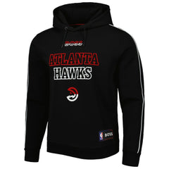 Black Atlanta Hawks NBA x Hugo Boss Team Bounce Tri-Blend Pullover Hoodie | NBA