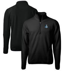 Detroit Lions Cutter & Buck Cascade Eco Sherpa Fleece Big & Tall Quarter-Zip Throwback Jacket | NFL On sale