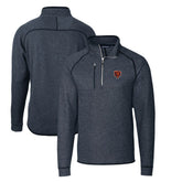 Chicago Bears Cutter & Buck Mainsail Sweater-Knit Big & Tall Half-Zip Pullover Jacket | NFL New