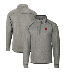 Chicago Bears Cutter & Buck Mainsail Sweater-Knit Big & Tall Half-Zip Pullover Jacket | NFL Online
