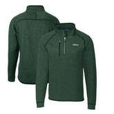 New York Jets Cutter & Buck Mainsail Sweater-Knit Big & Tall Half-Zip Pullover Jacket | NFL Hot