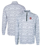 Denver Broncos Cutter & Buck Throwback Logo Big & Tall Traverse Camo Print Stretch Quarter-Zip Pullover Top | NFL Hot