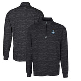 Detroit Lions Cutter & Buck Throwback Logo Big & Tall Traverse Camo Print Stretch Quarter-Zip Pullover Top | NFL Discount