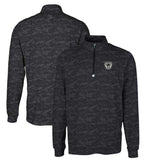 Las Vegas Raiders Cutter & Buck Throwback Logo Big & Tall Traverse Camo Print Stretch Quarter-Zip Pullover Top | NFL New