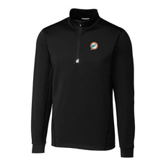 Miami Dolphins Cutter & Buck Throwback Logo Traverse Stretch Quarter-Zip Big & Tall Pullover Top | NFL Online