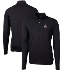 New England Patriots Cutter & Buck Throwback Logo Virtue Eco Pique Recycled Quarter-Zip Big & Tall Pullover Top | NFL Online