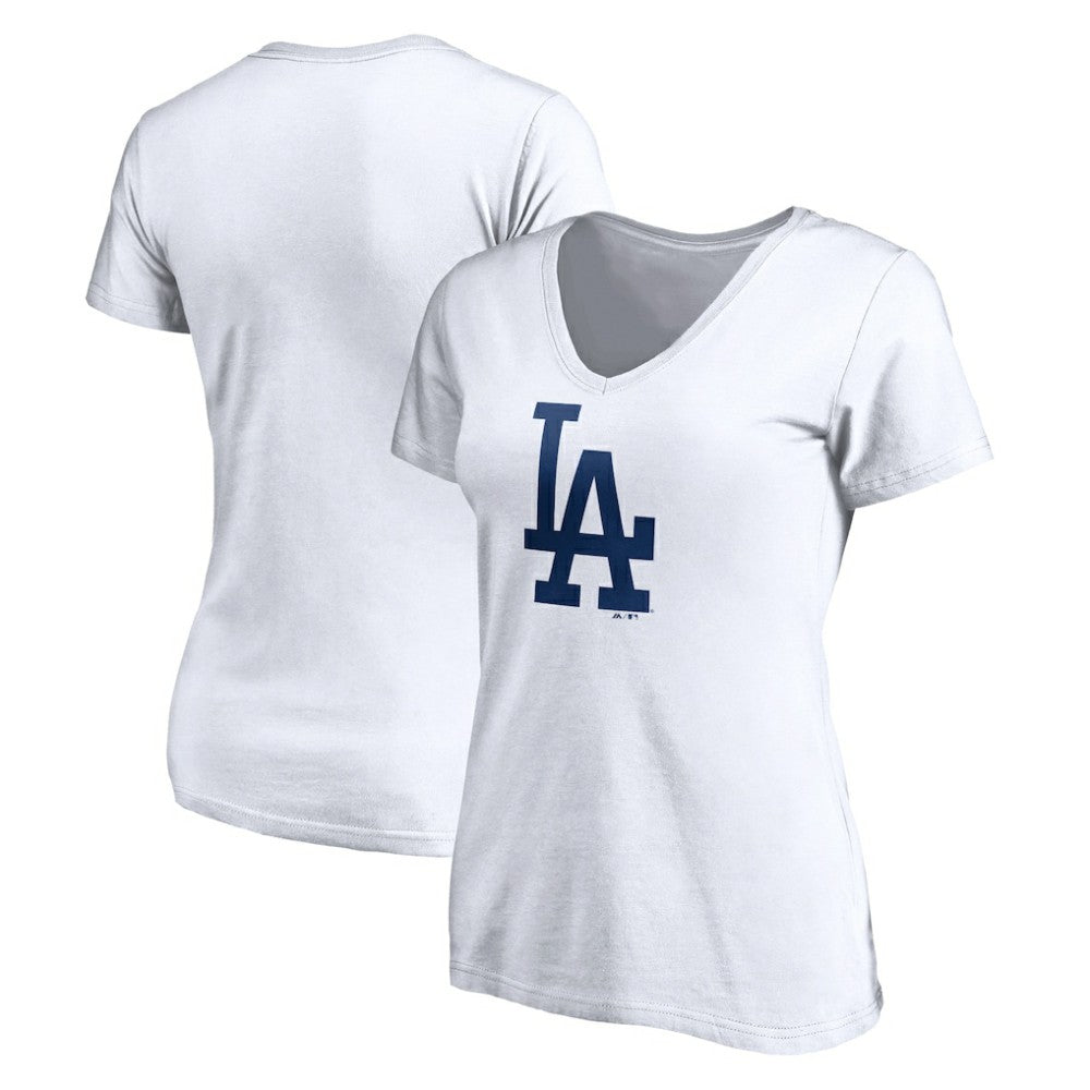 Los Angeles Dodgers Women's Official Logo V-Neck T-Shirt - MLB T-shirts