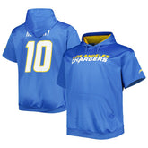 Los Angeles Chargers Justin Herbert Big & Tall Short Sleeve Pullover Hoodie | NFL On sale